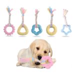 Eilin Puppy Teething Rope Chewer Knots Ring Toys Small Pets Dag Cat Newborn