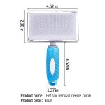 Eilin Pet Cat Dog Brush Comb Wire Needle Shedding Grooming Remove Loose Hair - Image 2