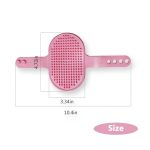 Eilin Pet Cat Dog Rubber Grooming Brush Shampoo Bath Soothing Massage - Image 2
