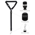 Eilin Dog Cat Pet Belt Leash Car Seat Vehicle Clip Hook Harness Adjustable - Image 3