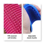 Eilin Pet Cat Dog Rubber Grooming Brush Shampoo Bath Soothing Massage - Image 5