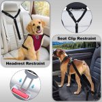 Eilin Dog Cat Pet Belt Leash Car Seat Vehicle Clip Hook Harness Adjustable - Image 4