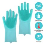 Eilin Pet Grooming Gloves Dog Cat Bathing Shampoo Density Teeth Massage Heat Resistant - Image 4