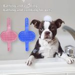 Eilin Pet Cat Dog Rubber Grooming Brush Shampoo Bath Soothing Massage - Image 6