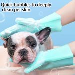 Eilin Pet Grooming Gloves Dog Cat Bathing Shampoo Density Teeth Massage Heat Resistant - Image 5