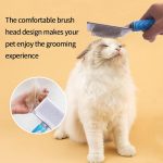Eilin Pet Cat Dog Brush Comb Wire Needle Shedding Grooming Remove Loose Hair - Image 5