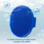 Eilin Pet Cat Dog Rubber Grooming Brush Shampoo Bath Soothing Massage - Image 3