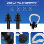 Eilin 6 Pairs Silicone Swimming Earplugs Nose Clip Plugs Waterproof Surfing Bathe Sport Protector Anti-Choke - Image 4