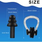 Eilin 6 Pairs Silicone Swimming Earplugs Nose Clip Plugs Waterproof Surfing Bathe Sport Protector Anti-Choke - Image 3