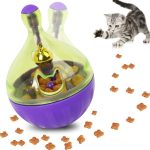 Eilin Cat Pet Feeder Tumbler Leaking Ball Pet Toys Slow Treat Food Dispensing Dispenser