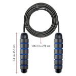 Eilin 2pcs Jumping Ropes Skipping Rapid Cable Adjustable Speed Handles Sport Fitness Exercise Training Gym - Image 2