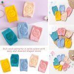 Eilin 5 Pairs Baby Crawling Anti-Slip Knee Pads Toddlers Knee-Pads Cute Smiley Boys Girls Protectors Socks Knee Pads Gift For Infant - Image 3