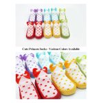 Eilin 5 Pairs Toddler Socks Shoes Baby Non-Slip Soft Bottom Cute Princess Grip Polka Dot Short Tube Baby Breathable Sweat Wicking Stretch Socks（6-24Months) - Image 7