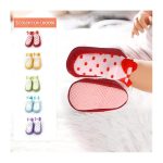 Eilin 5 Pairs Toddler Socks Shoes Baby Non-Slip Soft Bottom Cute Princess Grip Polka Dot Short Tube Baby Breathable Sweat Wicking Stretch Socks（6-24Months) - Image 5