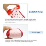Eilin 5 Pairs Toddler Socks Shoes Baby Non-Slip Soft Bottom Cute Princess Grip Polka Dot Short Tube Baby Breathable Sweat Wicking Stretch Socks（6-24Months) - Image 4