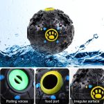 Eilin Dog Squeaky Ball Toys Indestructible Pet Toys Aggressive Tough Durable Natural Rubber Chewer Dog Teeth Cleaning Toys Ball for Medium Large Breed - Image 5