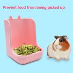 Eilin Pet Cage Bowl Rabbit Hay Feeders Rack Puppy Hanging Food Water Bowl Crate Dog Bowl Easily Affixes to a Metal Dog Crate Cat Cage Bird Cage（Pink） - Image 5