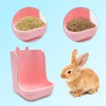 Eilin Pet Cage Bowl Rabbit Hay Feeders Rack Puppy Hanging Food Water Bowl Crate Dog Bowl Easily Affixes to a Metal Dog Crate Cat Cage Bird Cage（Pink） - Image 6