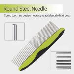 Eilin Pet Grooming Hair Comb Dog Cat Steel Teeth Tool Detangling Removing Loose Undercoat - Image 3
