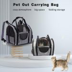 Eilin Pet Travel Carrier Backpack Soft-Sided Mesh Collapsible Travel Hiking Walking Outdoor Handbag Cats Puppies Bunny - Image 3