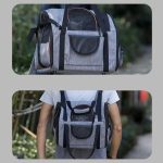 Eilin Pet Travel Carrier Backpack Soft-Sided Mesh Collapsible Travel Hiking Walking Outdoor Handbag Cats Puppies Bunny - Image 7