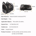 Eilin Pet Travel Carrier Backpack Soft-Sided Mesh Collapsible Travel Hiking Walking Outdoor Handbag Cats Puppies Bunny - Image 4